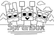 Coloriage à imprimer - Minecraft - Sprunki