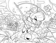 Ausmalblatt - Nori in Aktion - Brawl Stars - Ramenrebellion