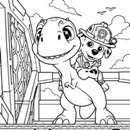 Downloadable coloring - Marshall - PAW Patrol: The Dino Movie