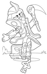 Drawing to color - Biotech Byron - Brawl Stars - Windstock