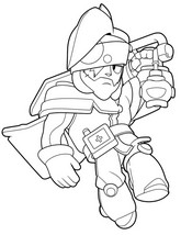 Printable coloring - Grizzled Kenji - Brawl Stars - Windstock