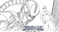 無料塗り絵 - Scorpion - スパイダーマン：ブランド・ニュー・デイ