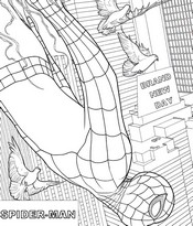 塗り絵 - 飛行中に - スパイダーマン：ブランド・ニュー・デイ