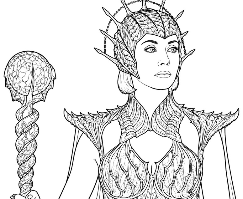 Downloadable coloring - Evil-Lyn - Masters of the Universe