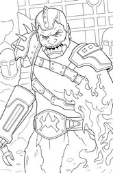 Printable coloring - Trap Jaw - Masters of the Universe