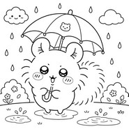 Coloring sheet - Momonga - Chiikawa