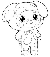색칠 그림 - Puggie - Doozie - 개비의 매직 하우스
