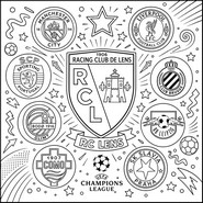 Feuille de coloriage - Ligue des champions 2026-2027 - RC Lens