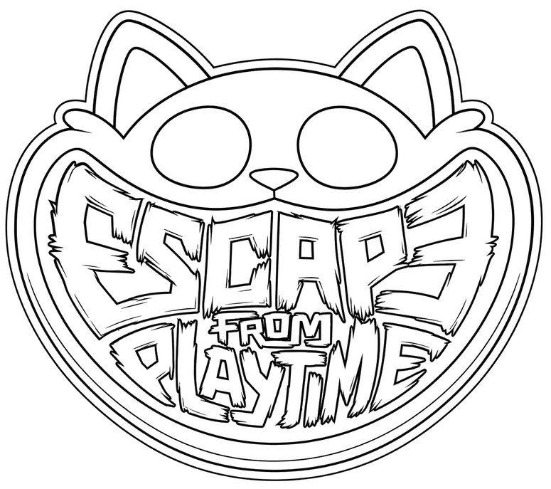 無料塗り絵 - ロゴ - Escape from Playtime
