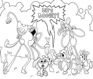 印刷用塗り絵 - Let's Boogey - Escape from Playtime