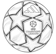 Printable coloring - Official ball - Champions League 2027