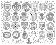 Free coloring page - The qualified teams - Champions League 2027