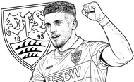 Kolorowanka - Ermedin Demirović - Liga Mistrzów 2027