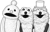 Coloring page - Sunsun, Nonnon,Zonzon - Puppet Sunsun