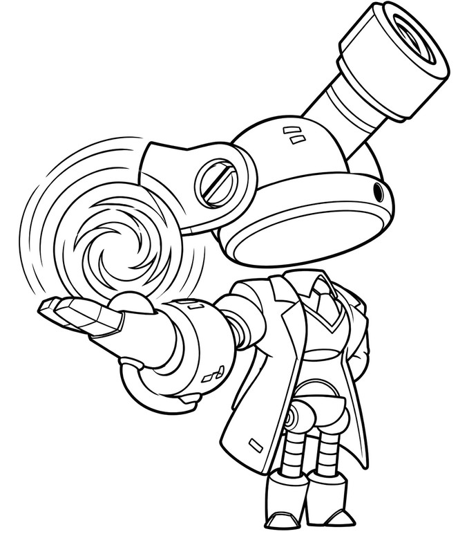 Desenho para imprimir - Cosmo - Brawl Stars - Universidade Real