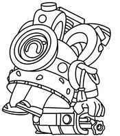 Desenho para colorir - Nani Diretora - Brawl Stars - Universidade Real