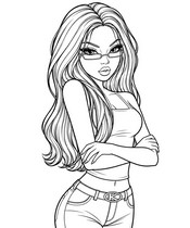 Image to color - Lina - Roblox: Dress to Impress