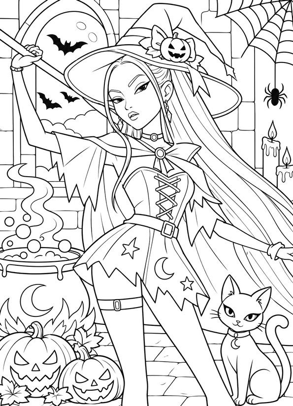 Disegno scaricabile - Mira - Kpop Demon Hunters - Halloween