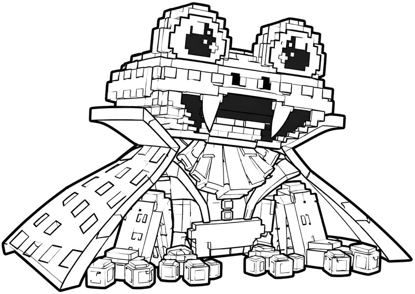 Downloadable coloring - Vampi Ribbitini - Roblox Steal a Brainrot - Halloween 2026
