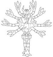 Coloring page - Mega Barbaracle - Pokémon Mega Evolutions from Legends Z-A