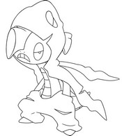 Printable coloring - Mega Scrafty - Pokémon Mega Evolutions from Legends Z-A