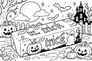 Downloadable coloring - Halloween - Squishy Butter