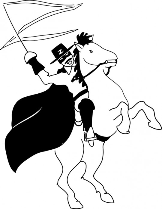 Printable coloring - Zorro