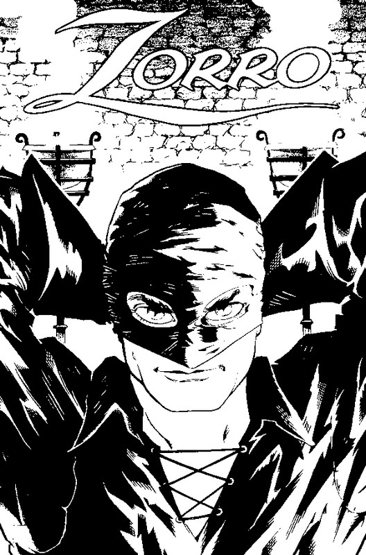 Printable coloring - Zorro