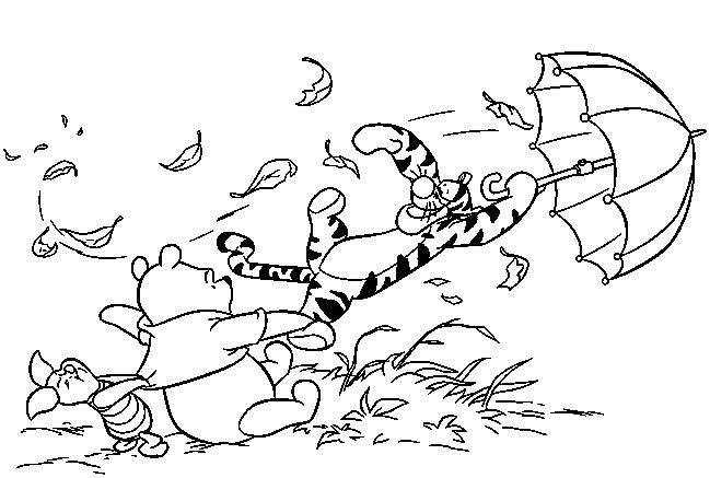 Coloring page Fall