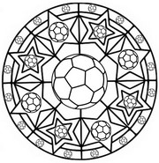 Coloring sheet - Mandala - Soccer
