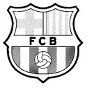 Coloring page FC Barcelona badge