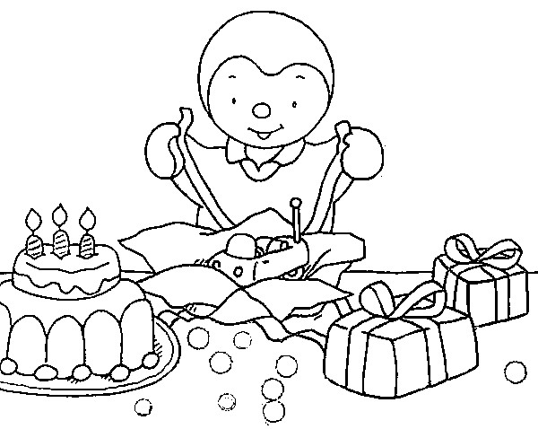 Coloring Page Birthday 1