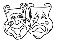 Coloriage à télécharger - Masques - Carnaval