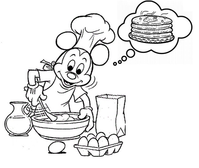 Coloring page Pancakes
