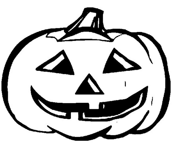 Desenho de Abóbora de Halloween na Cruz para Colorir - Colorir.com