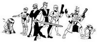 Coloriage - Tous les personnages Clone Wars - Clone Wars