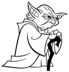 Coloriage gratuit - Yoda - Clone Wars
