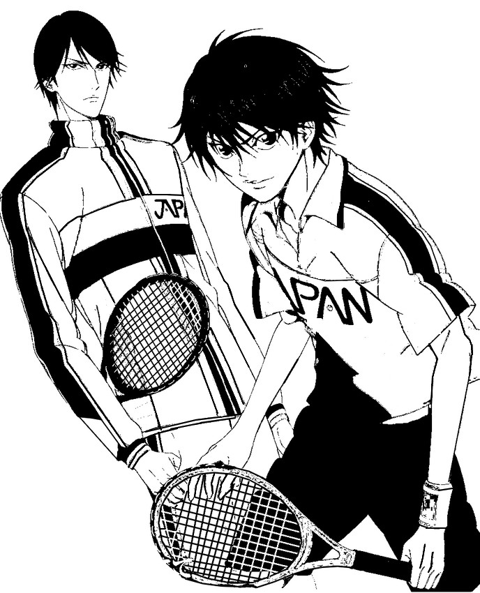 Coloring page Prince of tennis