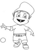 Coloriage gratuit - Adibou - Dessins animés France 5 Les Zouzous