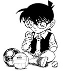 Lámina para colorear - Detective Conan - Manga