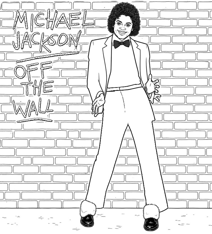 Printable coloring - Off The Wall - Michael Jackson
