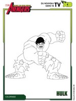 Feuille de coloriage - Hulk - Avengers