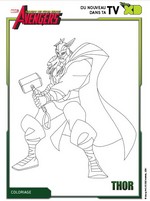 Image à colorier - Thor - Avengers