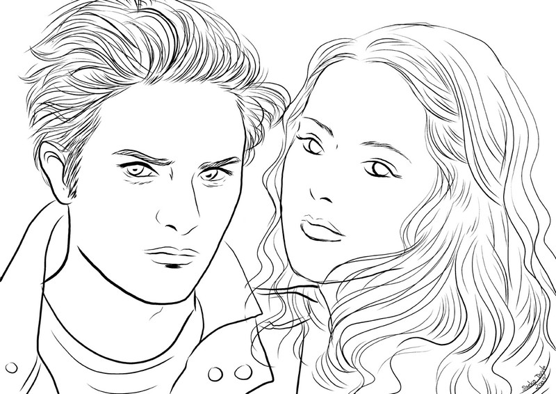 twighlight coloring pages