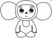 Image à colorier - Coloriage Cheburashka - Cinéma 2011