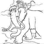 Coloriage à imprimer - Coloriage Age de Glace 3, la Dérive des Continents - Cinéma 2012