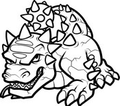 Dibujo para colorear - Bash - Skylanders