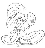 Dessin à colorier - L'apprenti Père Noël et le flocon magique - Cinéma 2013
