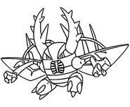 Desenho para colorir Pokémon MegaEvolução : Mega X Mewtwo 150 150