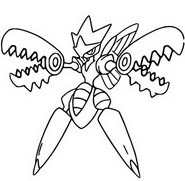 Desenho para colorir Pokémon MegaEvolução : Mega Sableye 302 302